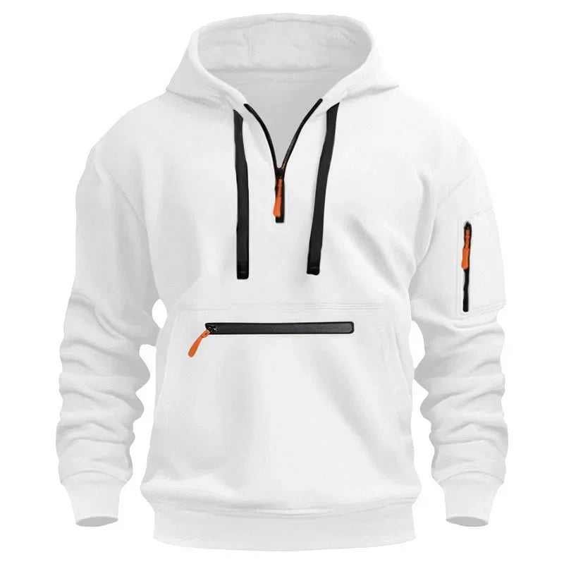 Men's Hooded Outdoor Warm Workwear Casual Sweatshirt  Comfortable Streetwear Fashion Men's Sweatshirt 1/2piecs