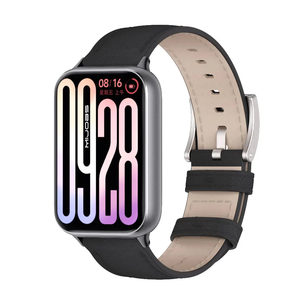 Strap For Mi Band 9 Pro Watchband for For Mi Band 8 Pro Wristband Xiaomi Smart Band 9 Pro Bracelet Leather Accessories