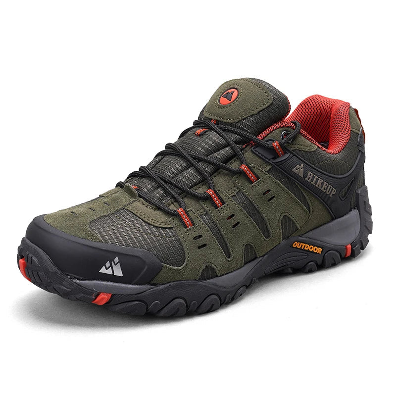 Sneakers Men's Hiking Shoes Suede Leather Outdoor Shoes Wear-resistant Men Trekking Walking Hunting Tactical Sneakers