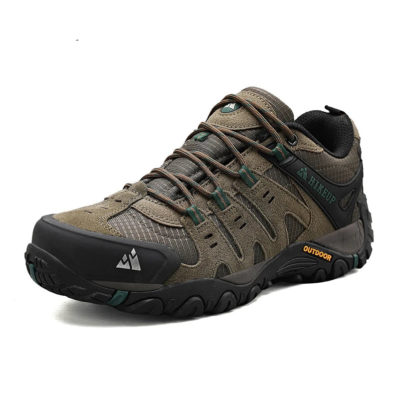 Sneakers Men's Hiking Shoes Suede Leather Outdoor Shoes Wear-resistant Men Trekking Walking Hunting Tactical Sneakers