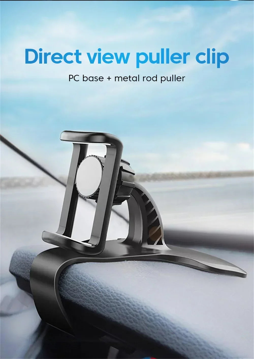 360° Rotation Car Phone Holder Universal Car GPS Navigation Dashboard Stand Car Clip Mount Bracket Mobile Phone Support in Car