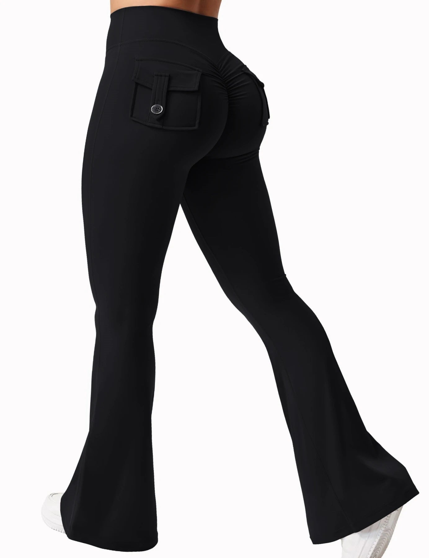 Leggings Wide Leg High Stretch Yoga Leggings Naked Feeling Compression Fitness Workwear with pockets Yoga Pant ﻿