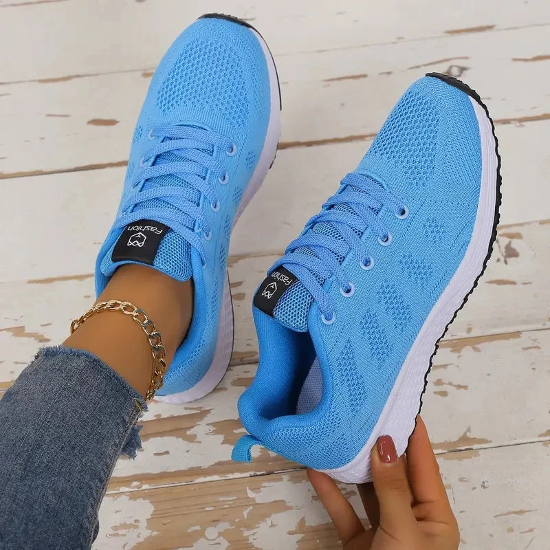 Women Sneakers Mesh Breathable Trainers Ladies Shoes Platform Female Sneakers for Women Basket Tenis Feminino