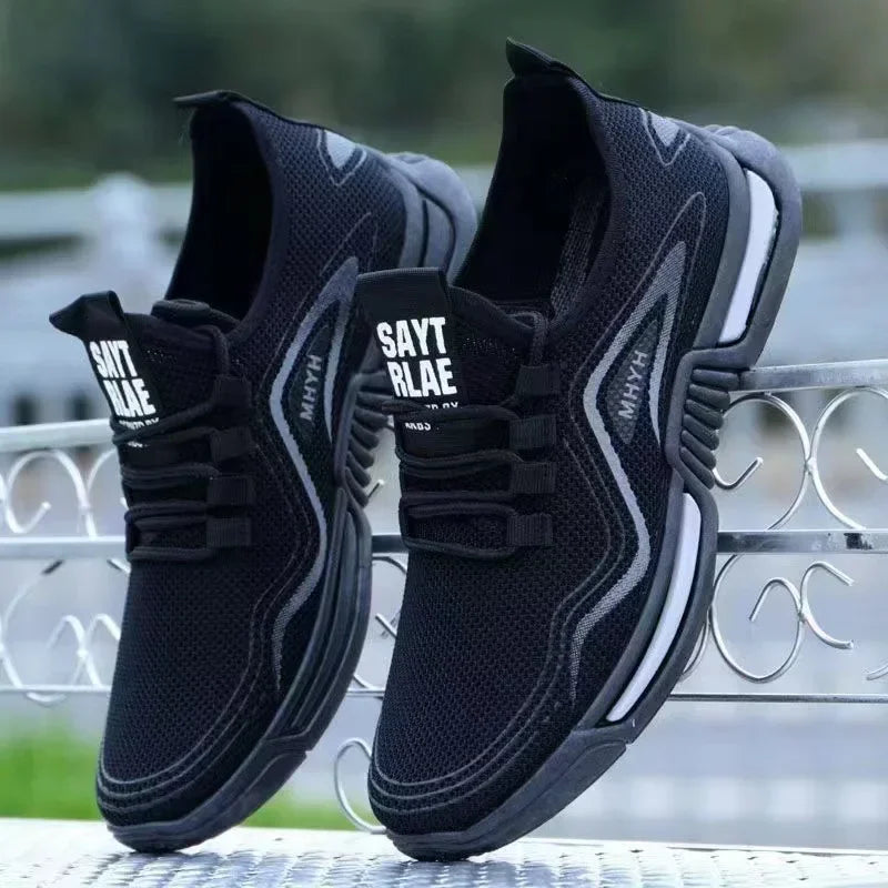 Sneakers Men Shoes Slip on Fashion Sneakers Male Sport Running Shoes Breathable Gym Training Walking Tennis Shoes Non Slip Workout Flats