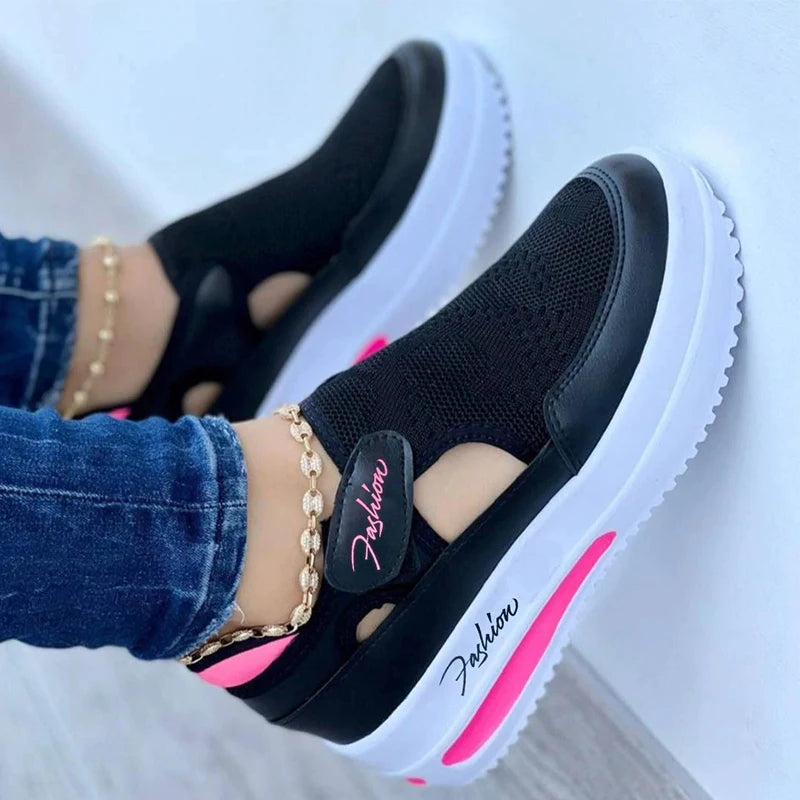Women Sneakers Shoes Woman Tennis Shoes Canvas Shoe Female Casual Shoes Ladies Sport Shoes Platform Sneaker Hollow Out Shoes