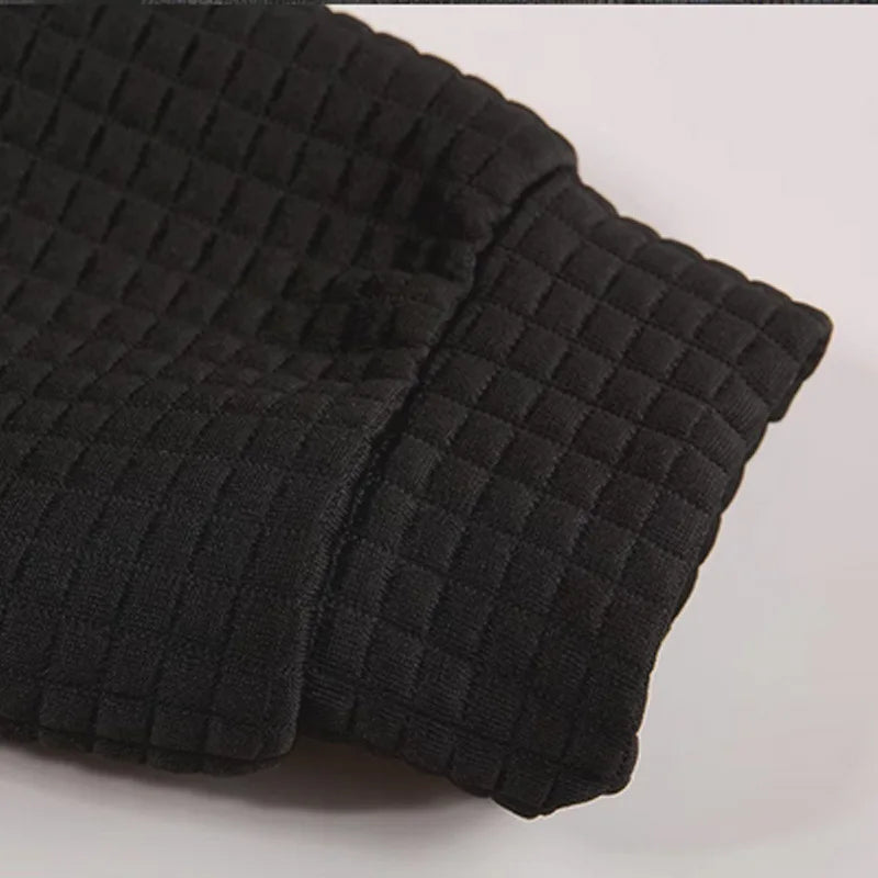 Fashionable Loose English Pattern Printed Hoodie Women's Street Style Polyester Waffle Fabric Long Sleeve Mid-Length Sweatshirt