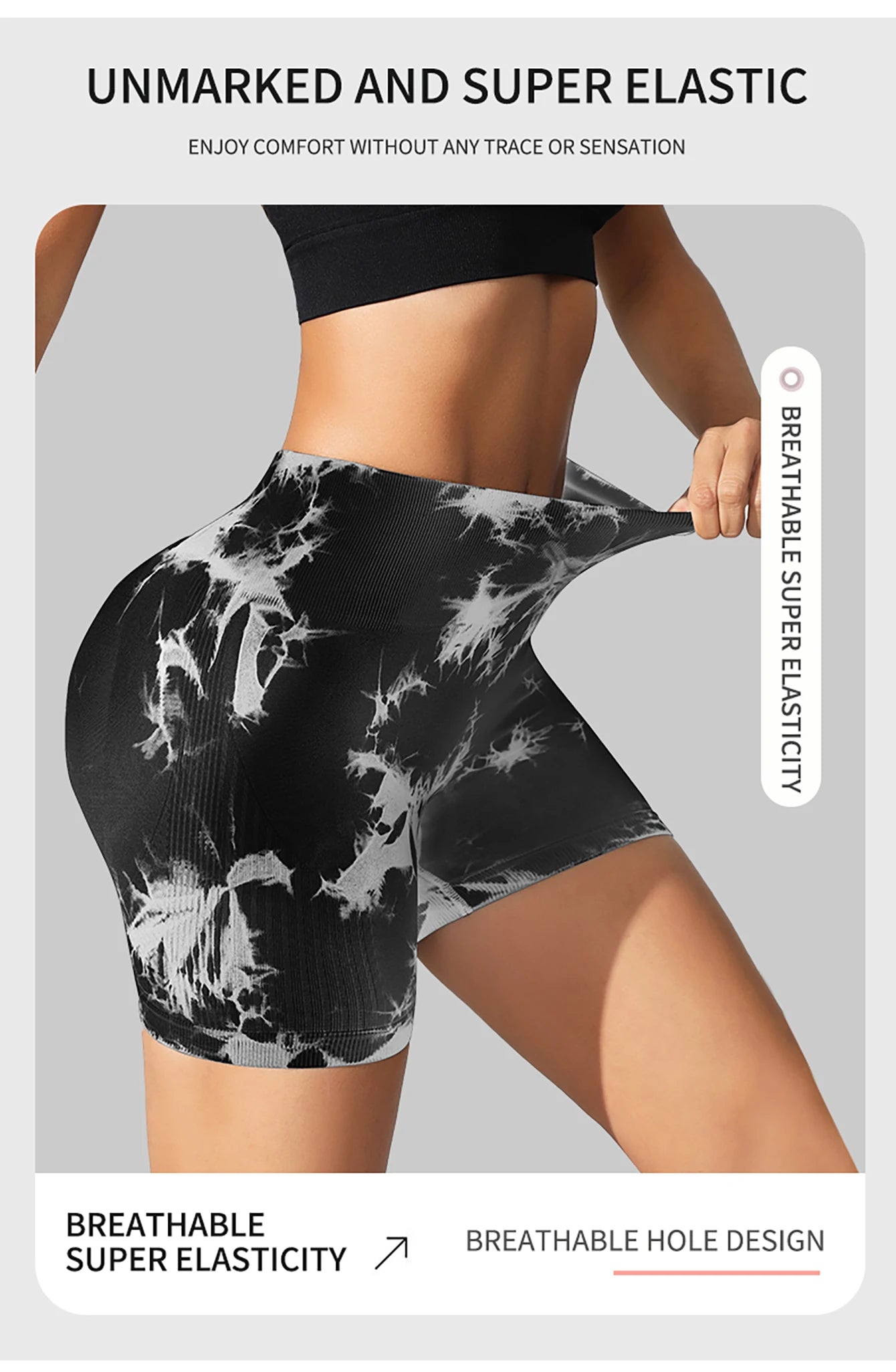 Leggings Tie Dye Seamless Leggings for Women High Waist Yoga Pants Scrunch Butt Lifting Elastic Tights Wide Waistband Sports Leggings