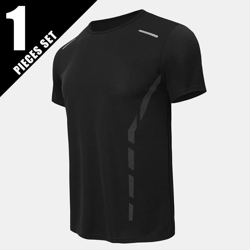 T-shirts  Men's Summer Quick-drying Sports Fashion Printed Short-sleeved Teens Loose and Comfortable Running Fitness Joker T-shirt