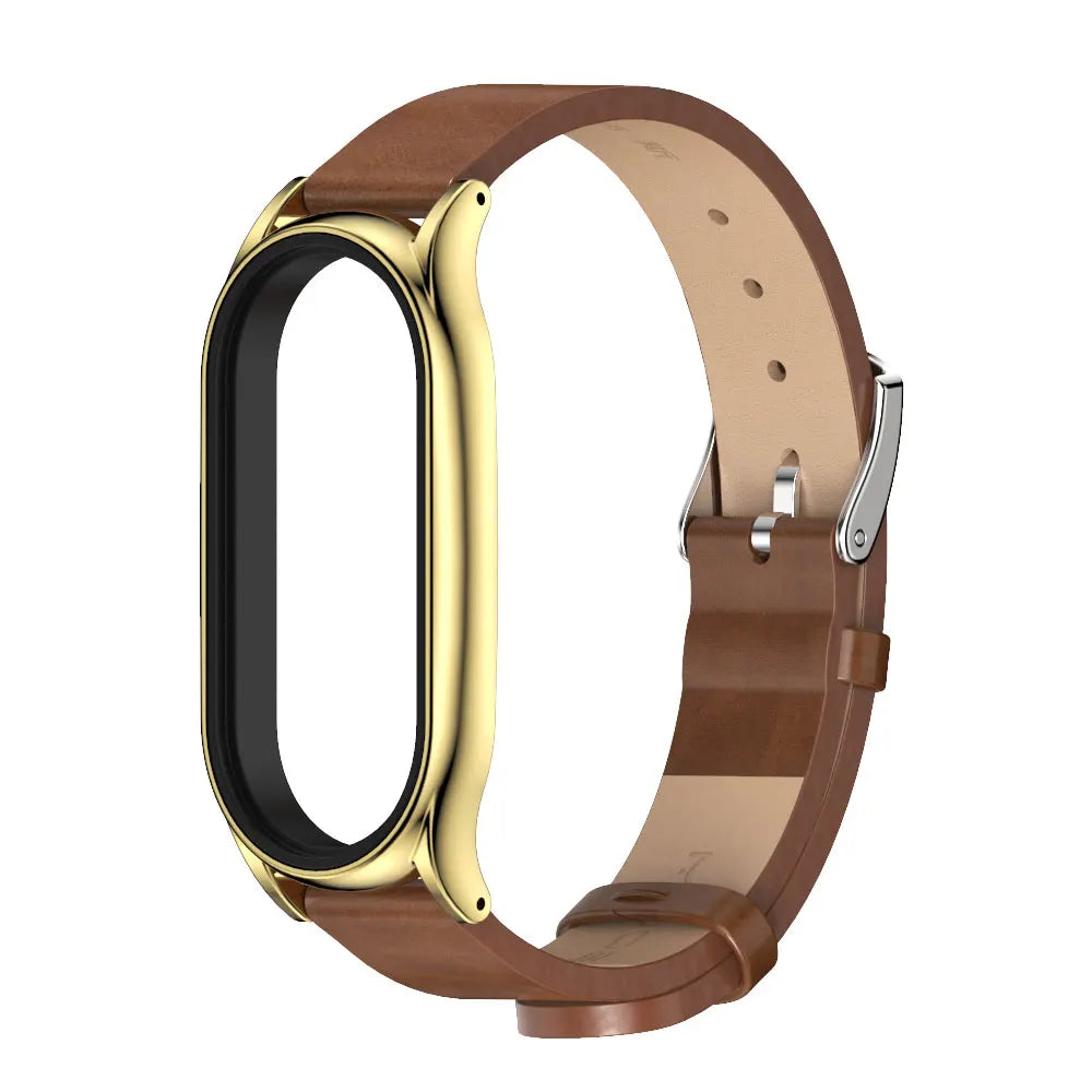 Strap for Mi Band 10 9 8 7 6 5 4 3 Leather Wristband For Miband 8 7 6 NFC Global Version Bracelet for Mi Band 5 6 7 8 Correa
