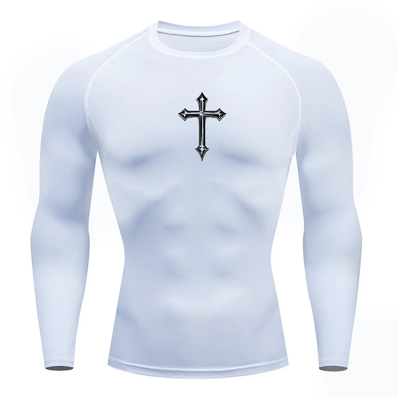 T-shirt Tees Tops Gym Workout Running Baselayers Undershirts Rash Guard