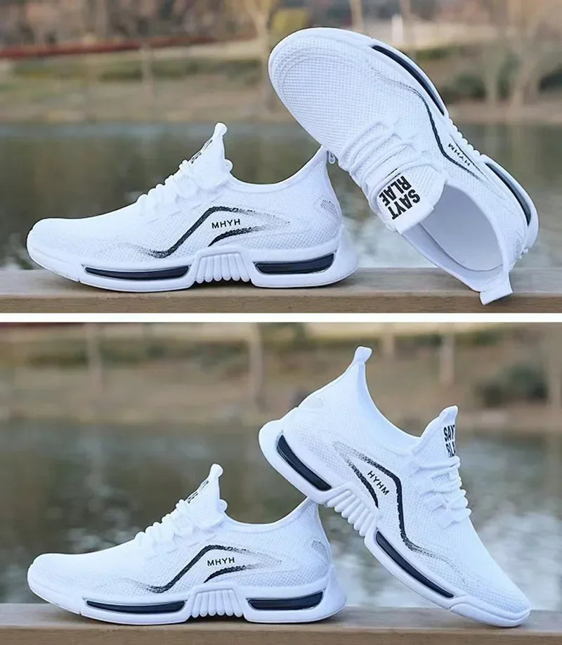 Sneakers Men Shoes Slip on Fashion Sneakers Male Sport Running Shoes Breathable Gym Training Walking Tennis Shoes Non Slip Workout Flats