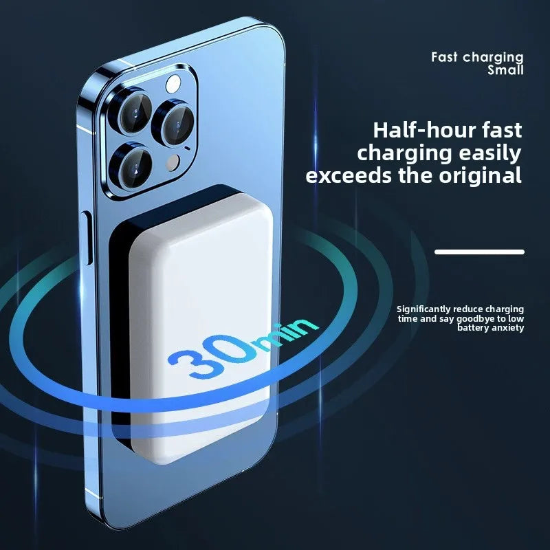 10000mah Large Capacity for Magsafe Magnetic Mini Wireless Power Bank Fast Charging Portable Power Bank External Battery