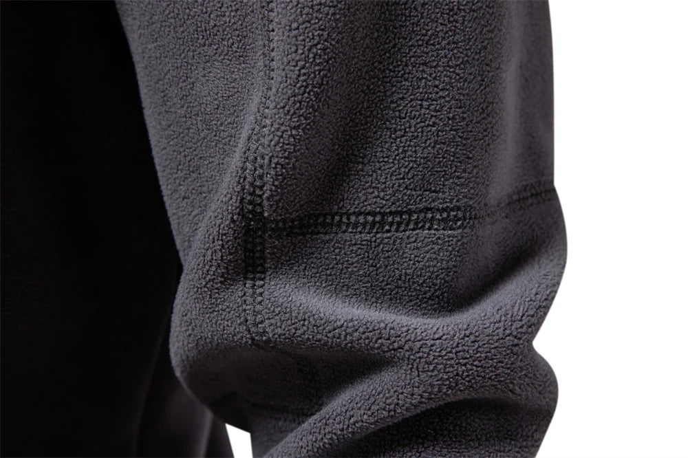 Men Zipper Neck Pullover Men's Sweatshirt Soft Shell Mens Jacket