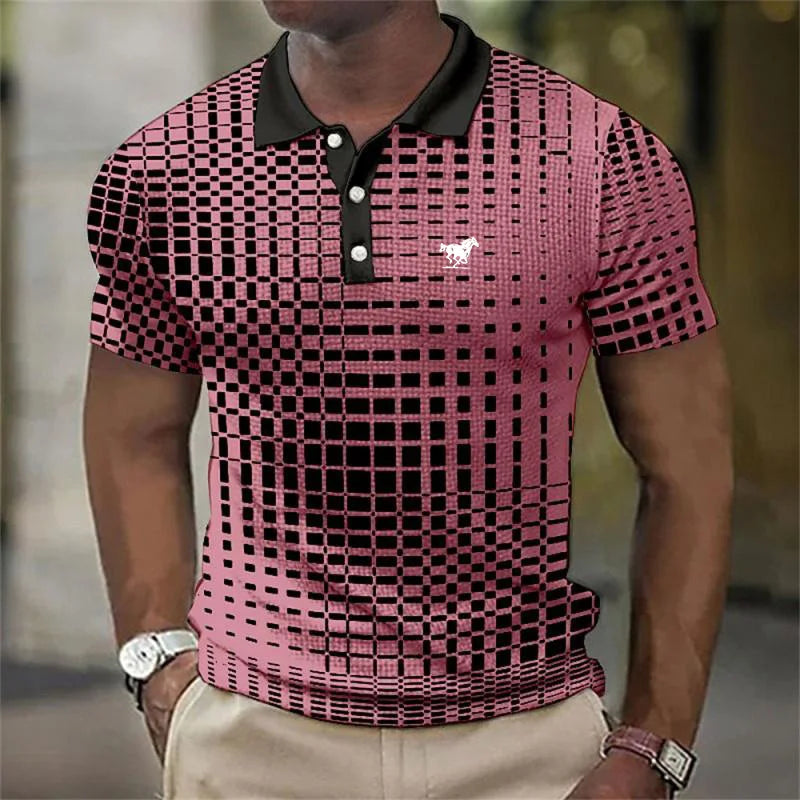 Polo New Trending Men Summer Short Sleeve Fashion Casual Polo Shirt .