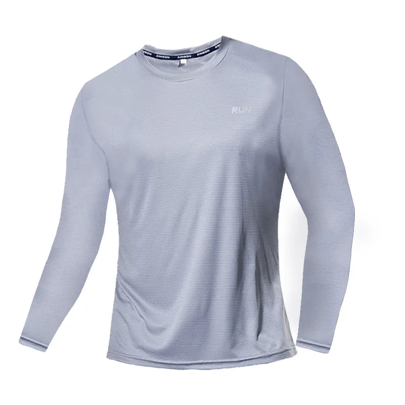 T-Shirt Men 2025 New Quick Dry Breathable Air Conditioning Outdoor Sun Protection Running Outer Wear