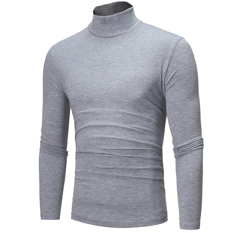 Men Short Sleeve Thermal Underwear Tops Men Spring Clothes Thermal Shirt Autumn Men's Winter Tights High Neck Thin Slim Fit Long Sleeve T-shirt