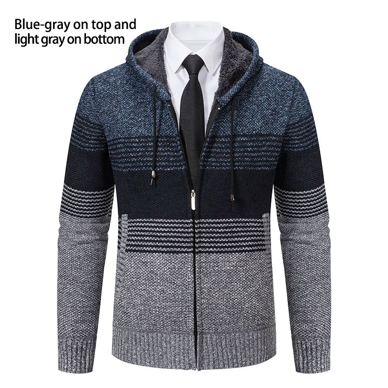 Streetwear Knitted Jacket Trend Hombre Clothing