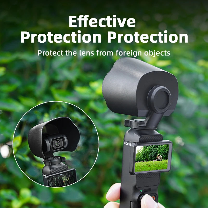For DJI OSMO POCKET 3 Lens Hood Sunshade Cover Sports Camera Anti-Glare Protective Cover Accessories