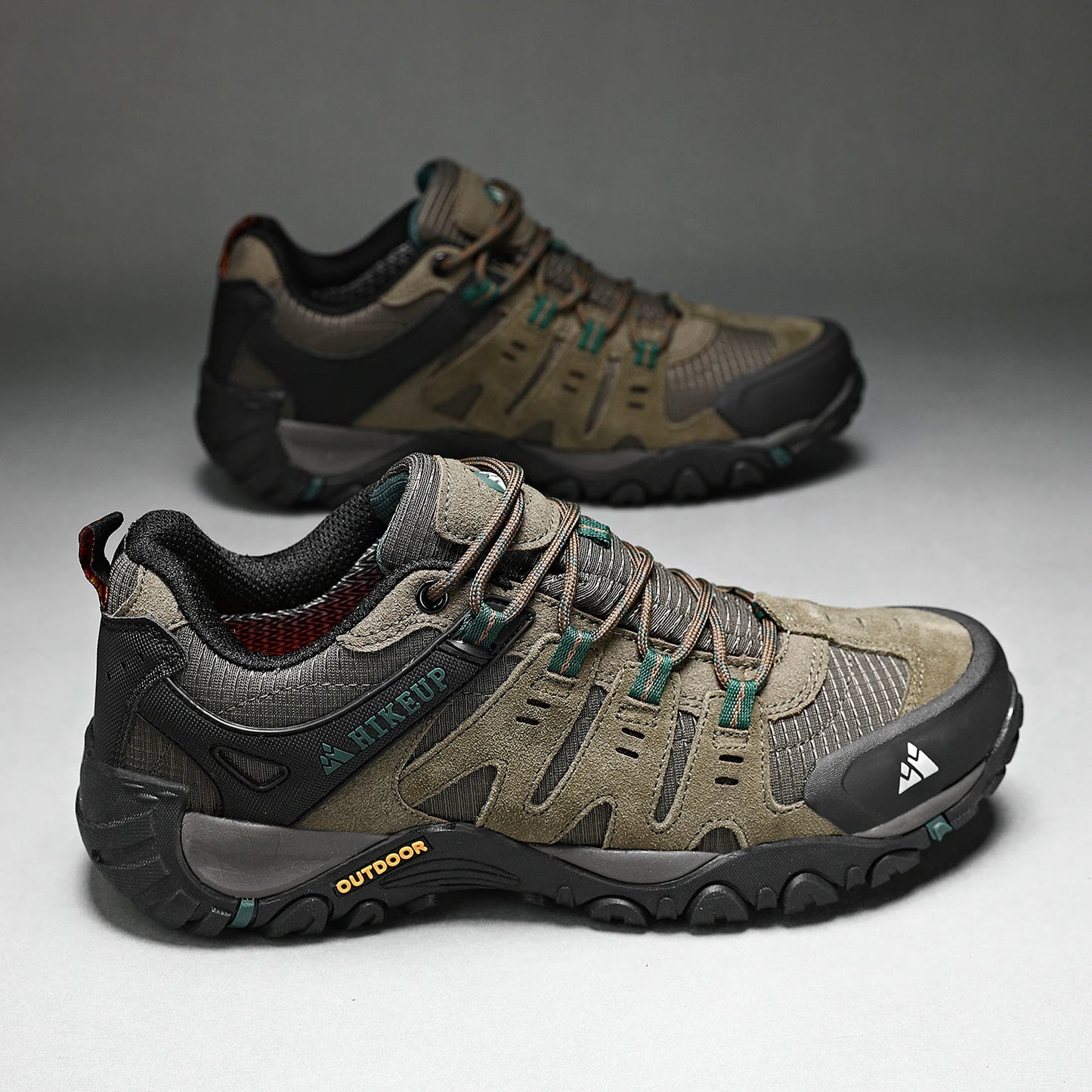 Sneakers Men's Hiking Shoes Suede Leather Outdoor Shoes Wear-resistant Men Trekking Walking Hunting Tactical Sneakers