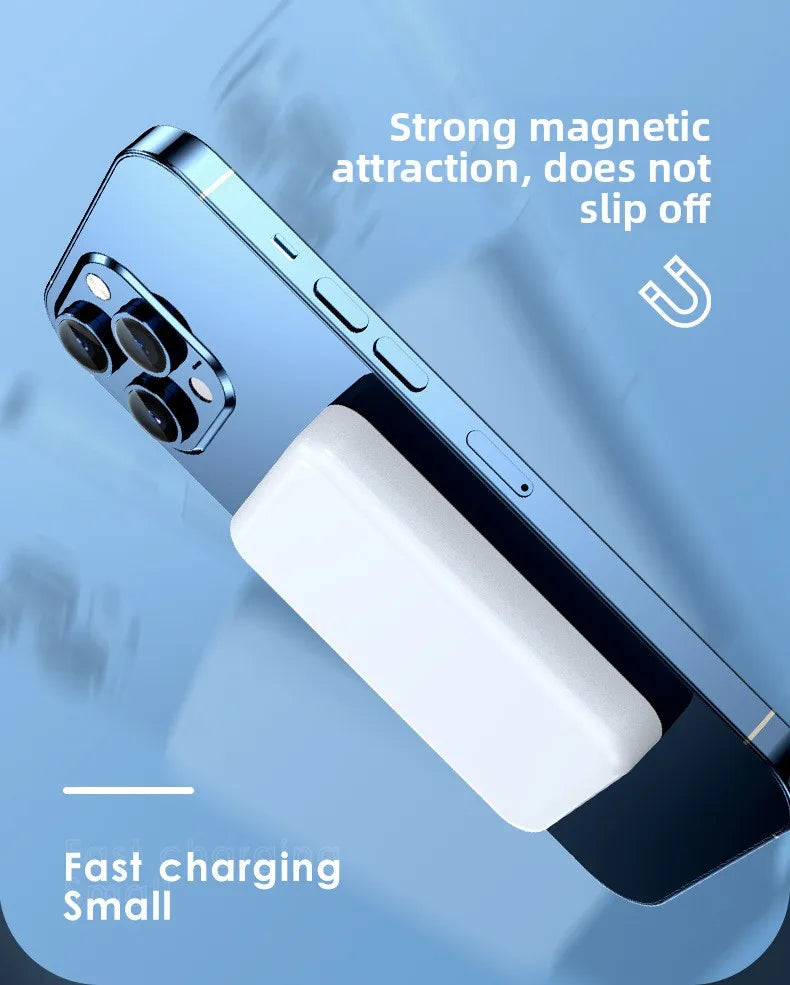 10000mah Large Capacity for Magsafe Magnetic Mini Wireless Power Bank Fast Charging Portable Power Bank External Battery