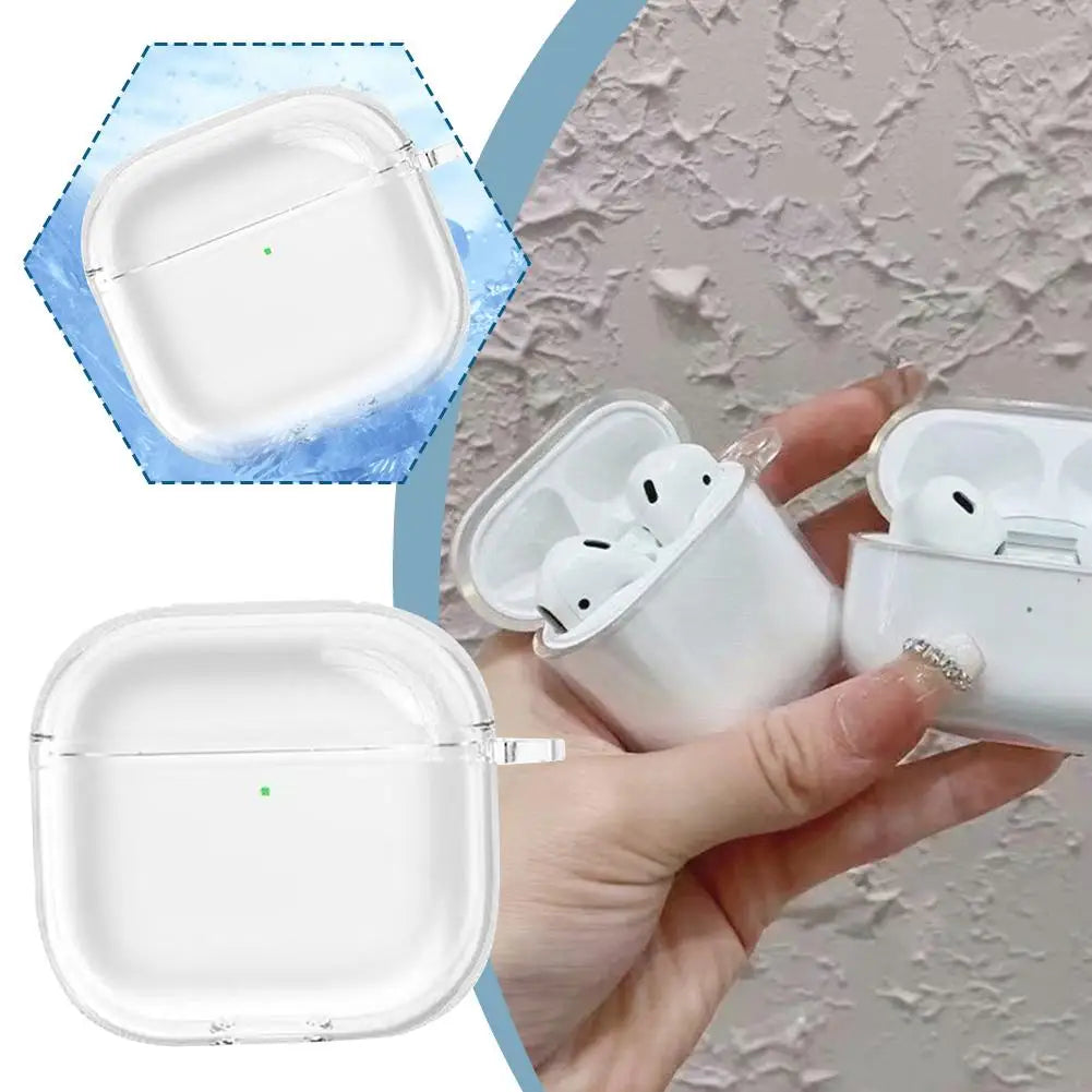 For Apple Airpods4 Protective Case 4th Generation Transparent Protective Case Headphone Anti Drop Protection Accessories