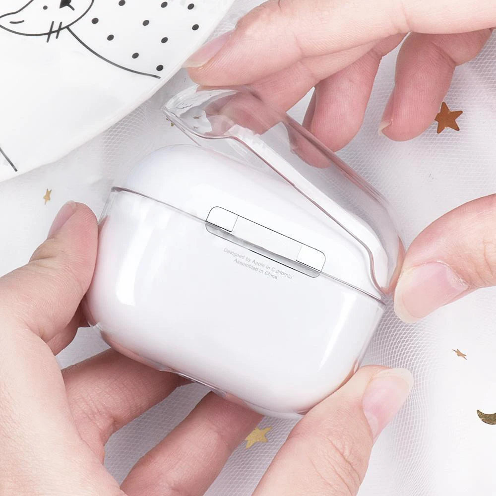 Transparent Earphones Case Hard PC Clear Headphone Cover For Apple Airpods 3 For AirPods Pro 1st 2nd Generation Protective Case