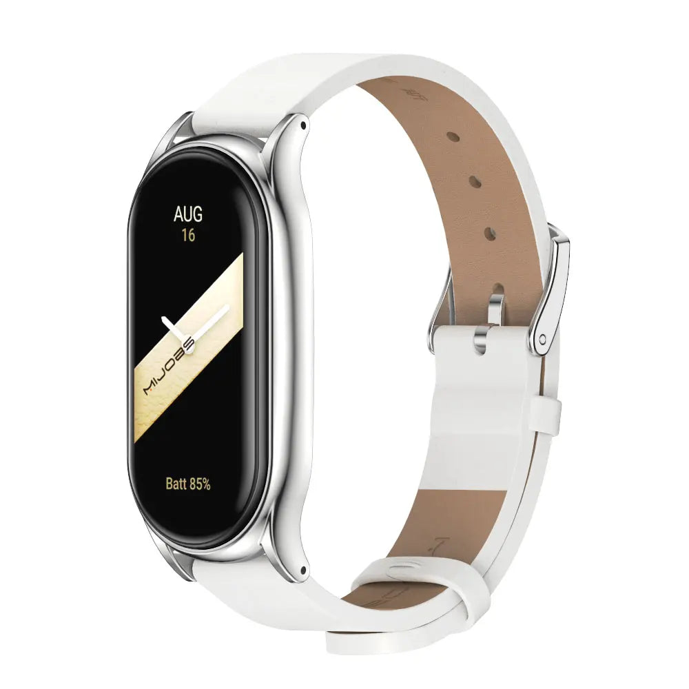 Strap for Mi Band 10 9 8 7 6 5 4 3 Leather Wristband For Miband 8 7 6 NFC Global Version Bracelet for Mi Band 5 6 7 8 Correa
