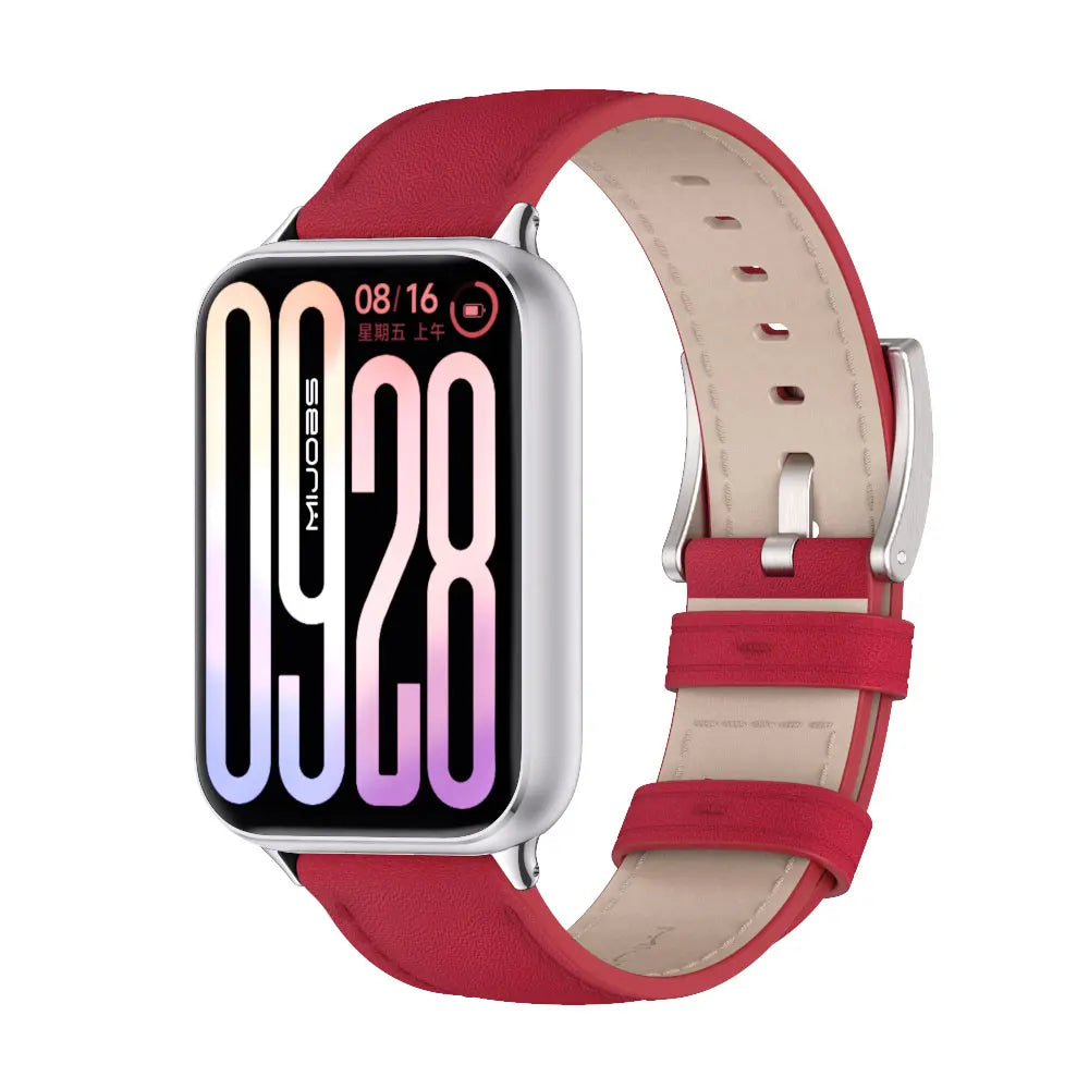 Strap For Mi Band 9 Pro Watchband for For Mi Band 8 Pro Wristband Xiaomi Smart Band 9 Pro Bracelet Leather Accessories