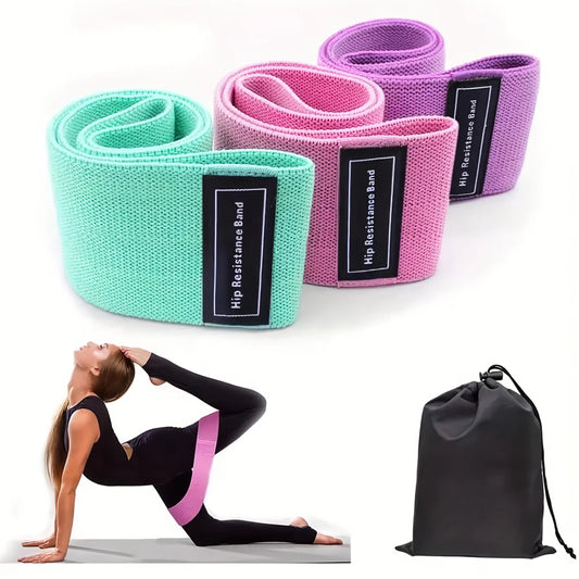 EQP Fabric Resistance Hip Booty Bands Elastic Glute Thigh Workout Squat Circle Stretch Fitness Strips Loops Yoga Gym Equipment