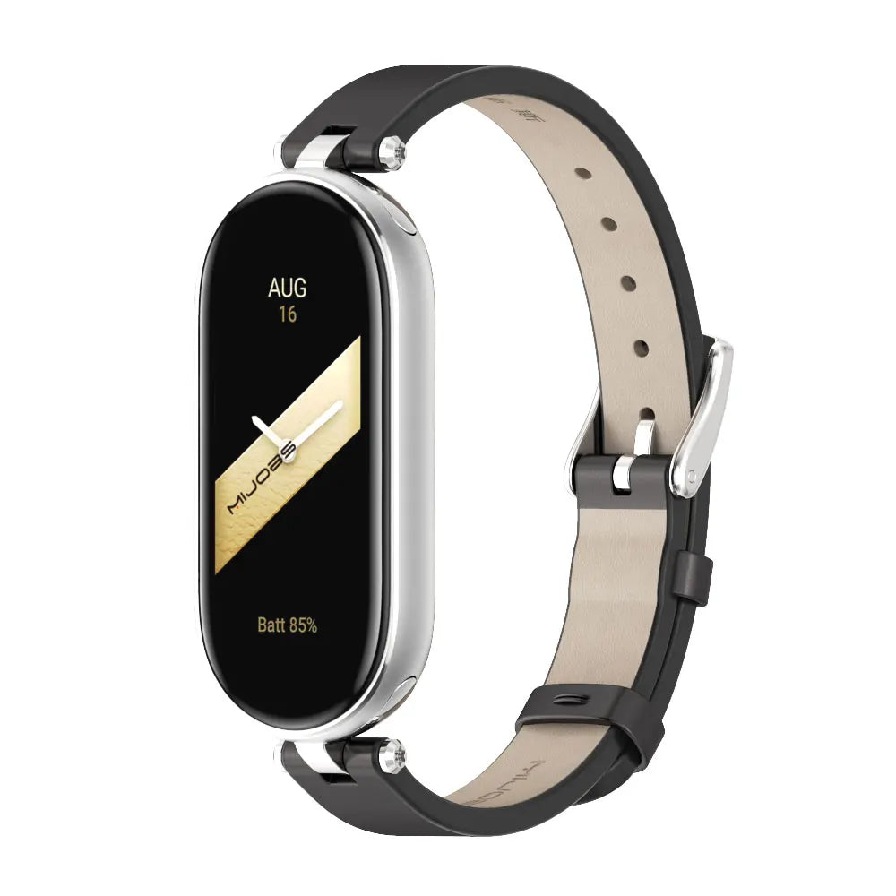 Strap for Mi Band 10 9 8 7 6 5 4 3 Watchband for Xiao mi Smart Band 9 Strap for Mi Band 8 Leather Wristband For Mi Band 7 Correa
