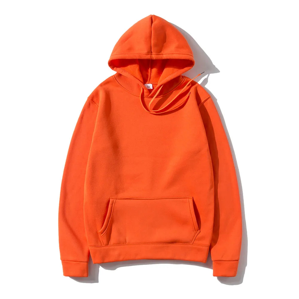 JUMPER Solid Color Men's Hoodie Warm Men's Sportswear Fashion Street Wear Casual Men's Loose Breathable Hoodie Brand Hoodie