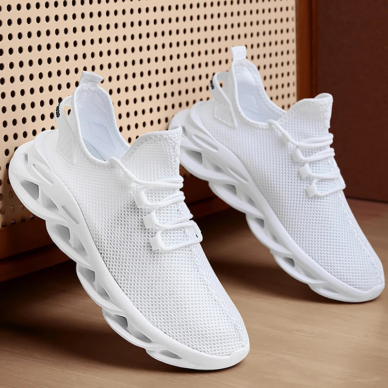 Sneakers Men Casual Sports Shoes Breathable Lightweight Sneakers Outdoor Mesh Black Running Shoes Athletic Jogging Tennis Walking Shoes