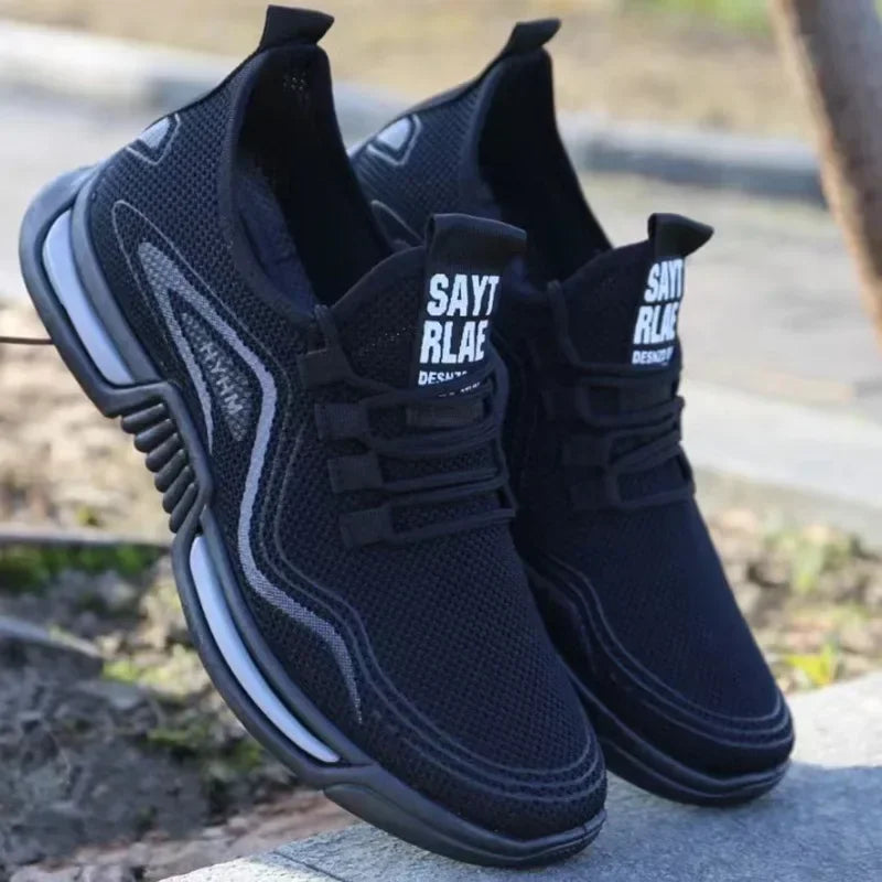 Sneakers Men Shoes Slip on Fashion Sneakers Male Sport Running Shoes Breathable Gym Training Walking Tennis Shoes Non Slip Workout Flats