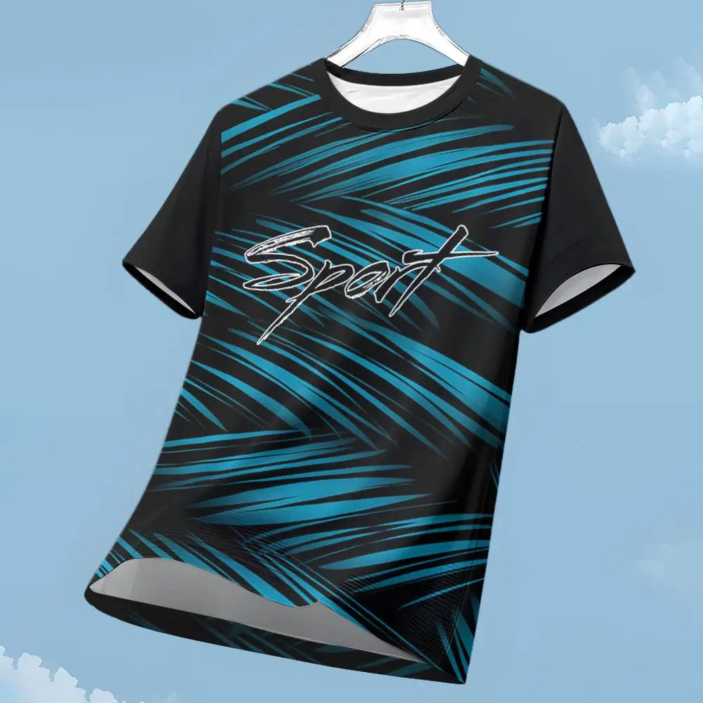 T-shirts Gym Clothing Man Fashion Sport T Shirt Running Sportswear Summer Outdoor Short Sleeve Quick-Dry Breathable Fitness Men's T-Shirt