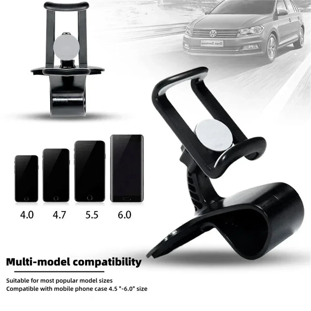360° Rotation Car Phone Holder Universal Car GPS Navigation Dashboard Stand Car Clip Mount Bracket Mobile Phone Support in Car