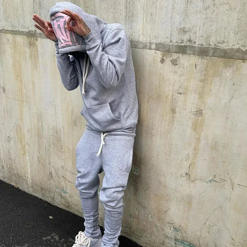 Hoodies Women  Trousers Sports Jogging Men Cotton Hoodie Young Fashion Hooded Tops Pants Women's Streetwear Coats Warm Tracksuit