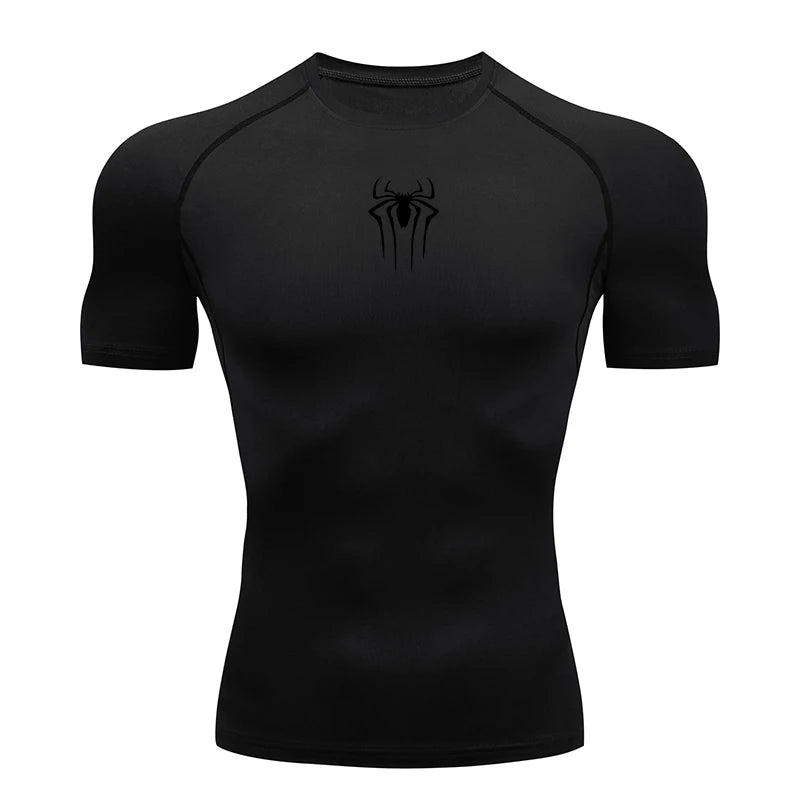 T Shirt Men Short Sleeve Sport Tees Fitness Running Sportsear Men Gym Elastic Quick Dry Jogging T-shirt Tops