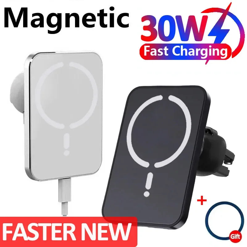 Magnetic Car Wireless Charger For Magsafe iPhone 12 13 14 15 16 Pro Max Air Vent Car Phone Holder Stand Fast Car Charging