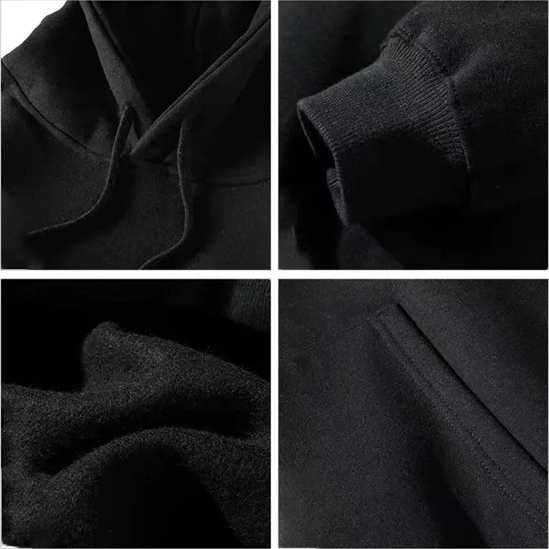 JUMPER Heavy Weight Fashion Men's Hoodies New Autumn Winter Casual Thick Cotton Men's Top Solid Color Hoodies Sweatshirt Male