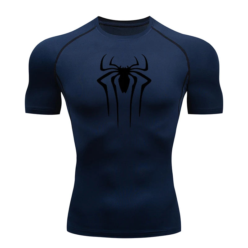 T Shirt Men Short Sleeve Sport Tees Fitness Running Sportsear Men Gym Elastic Quick Dry Jogging T-shirt Tops