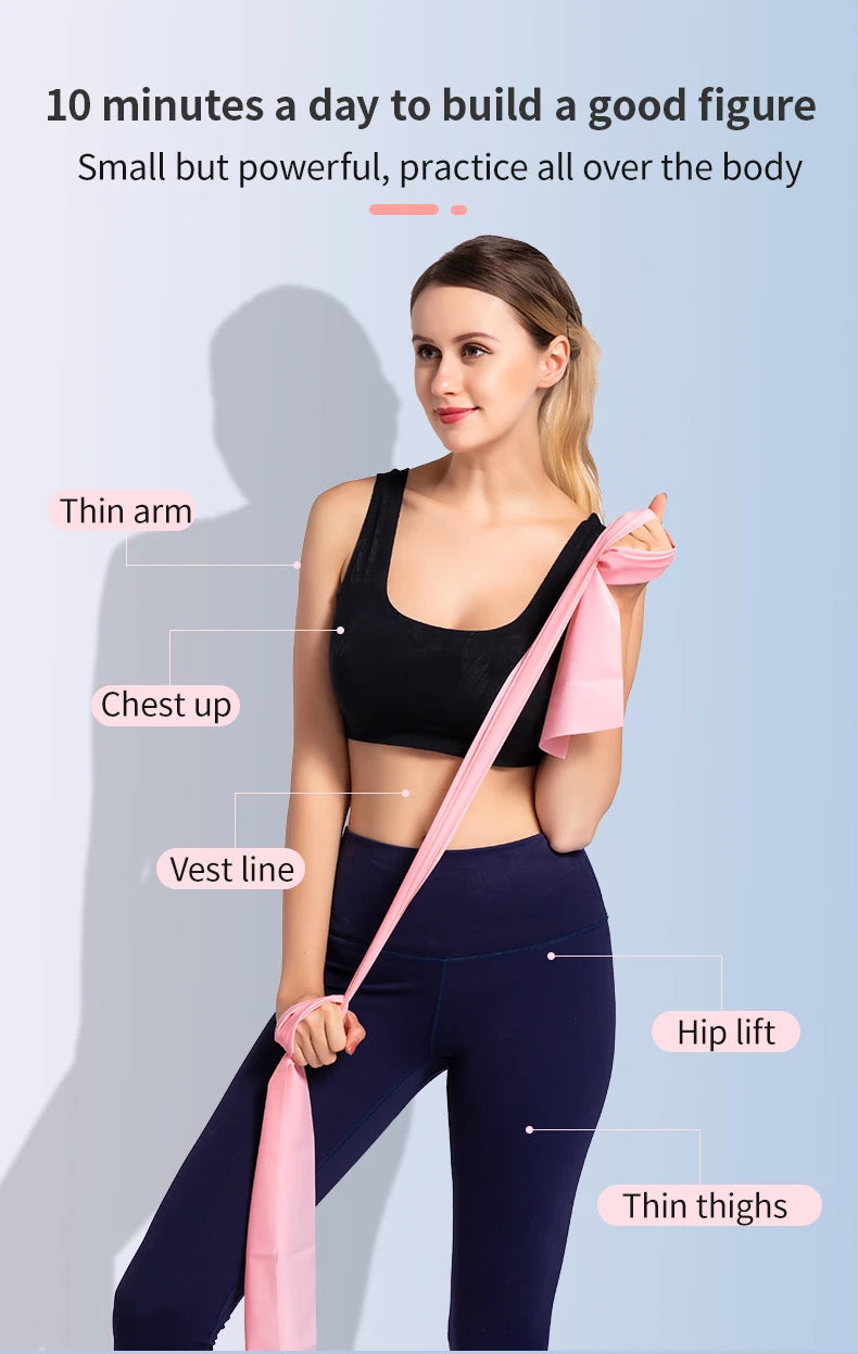 EQP Yoga Pilates Elastic Resistance Band Fitness Training Band 150cm Fitness Elastic Rubber Gym Natural Rubber