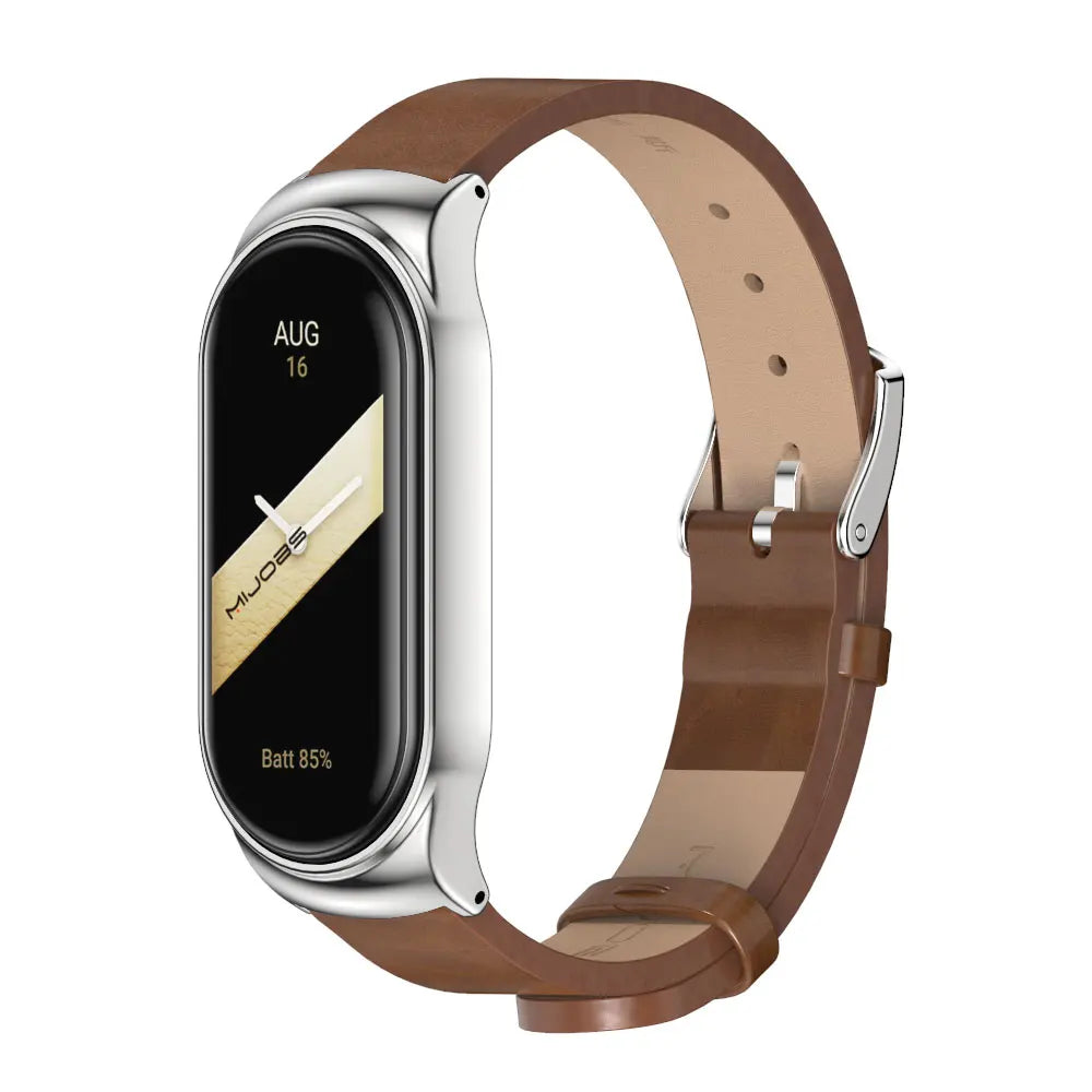 Strap for Mi Band 10 9 8 7 6 5 4 3 Leather Wristband For Miband 8 7 6 NFC Global Version Bracelet for Mi Band 5 6 7 8 Correa