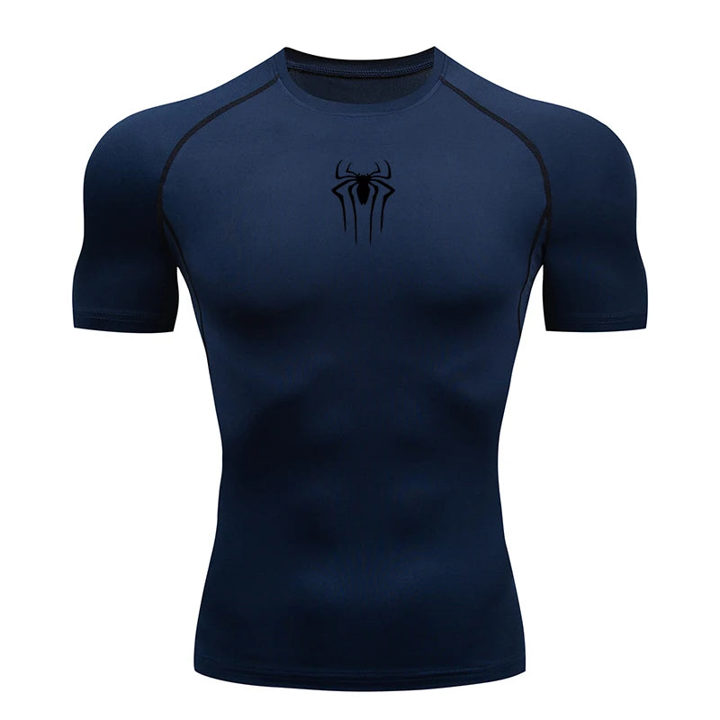 T Shirt Men Short Sleeve Sport Tees Fitness Running Sportsear Men Gym Elastic Quick Dry Jogging T-shirt Tops