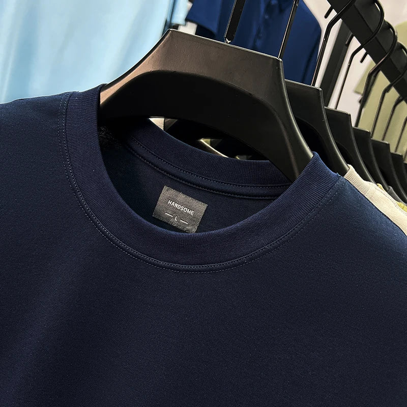 Men Short Sleeve cotton breathable short sleeve T-shirt men summer designer Paul brand embroidered fashion casual round neck top
