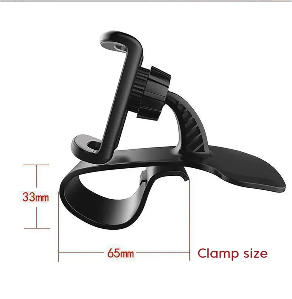 360° Rotation Car Phone Holder Universal Car GPS Navigation Dashboard Stand Car Clip Mount Bracket Mobile Phone Support in Car