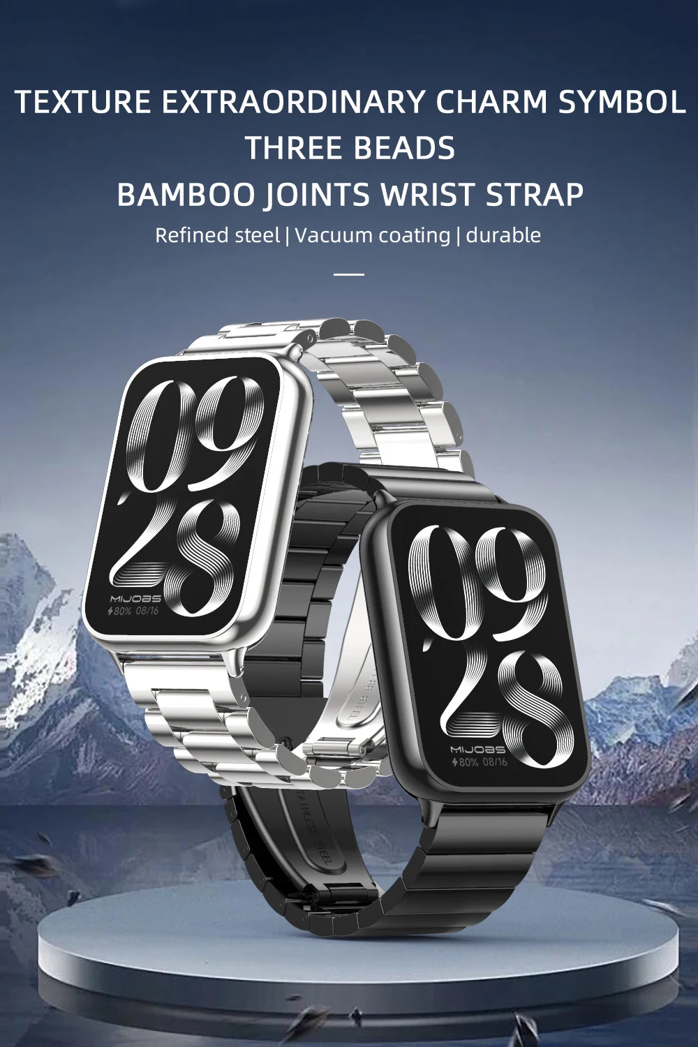 For Mi Band 9 Pro Strap for Mi Band 8 Pro Wristband for Xiao mi Smart Band 8 Pro Bracelet Global Version Metal Watch Band