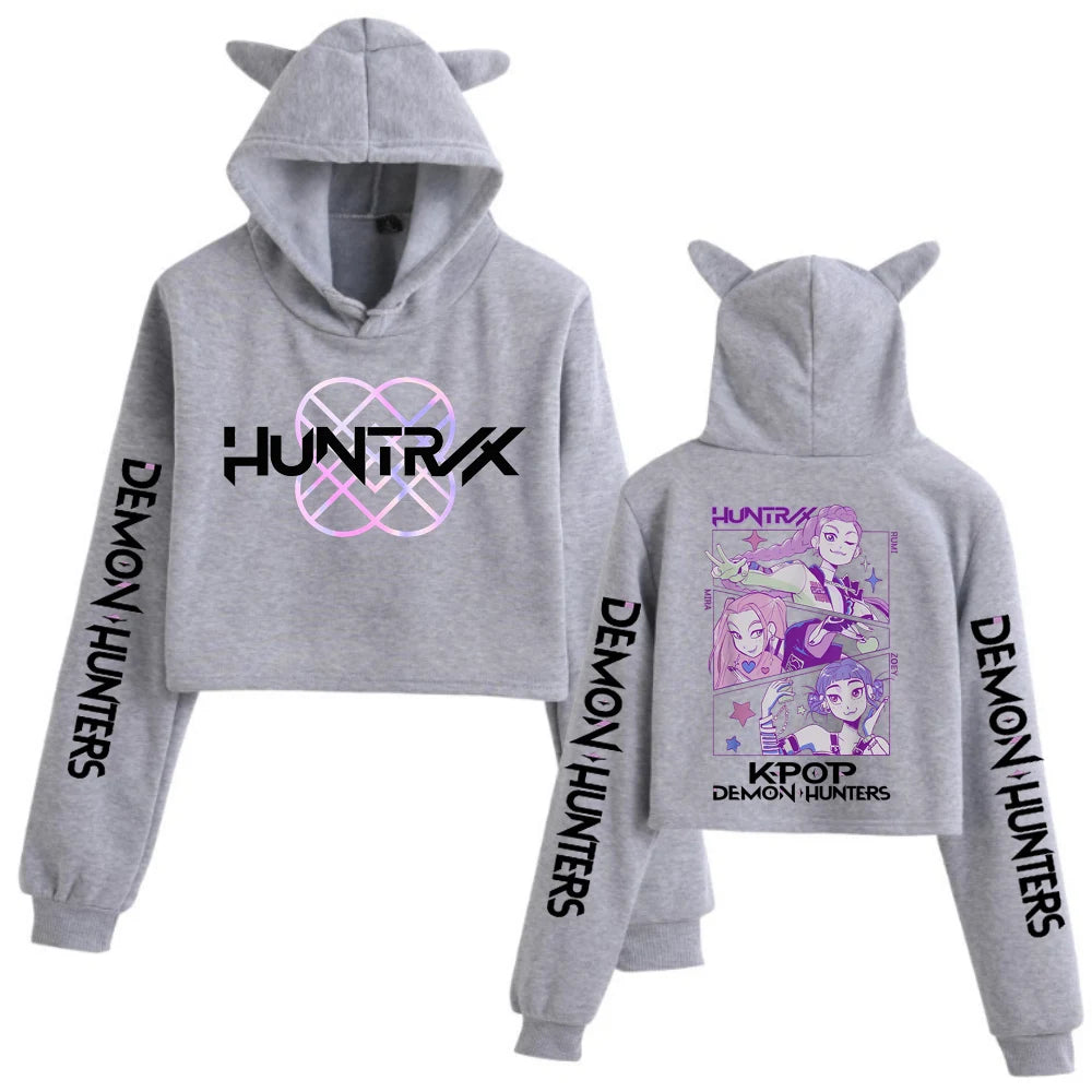 Hoodies Women  Tops Cat Ears Sweatshirt Long Sleeve Girls Fashion Hoodie