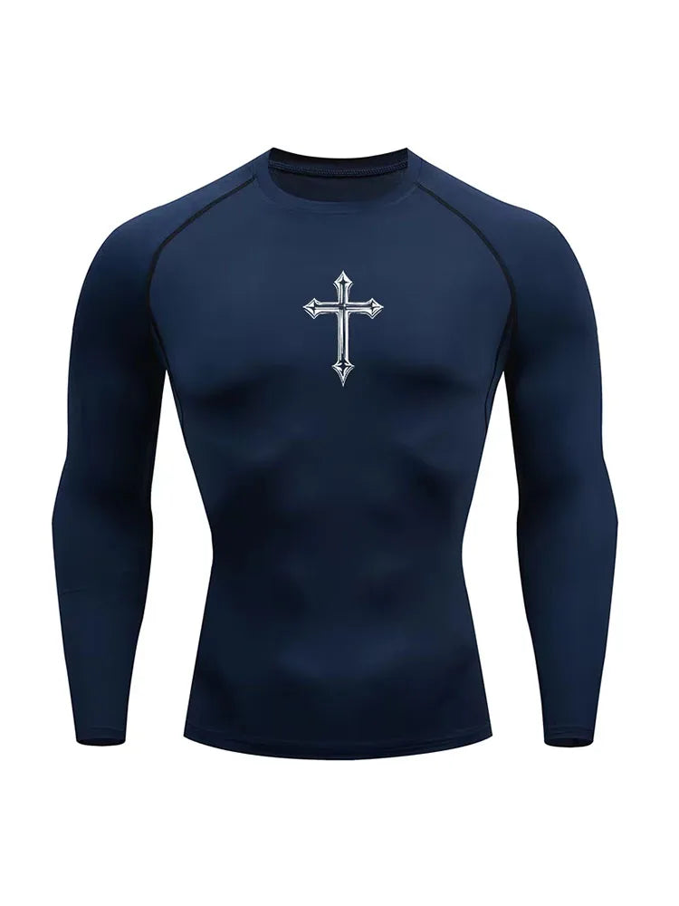 T-shirt Tees Tops Gym Workout Running Baselayers Undershirts Rash Guard