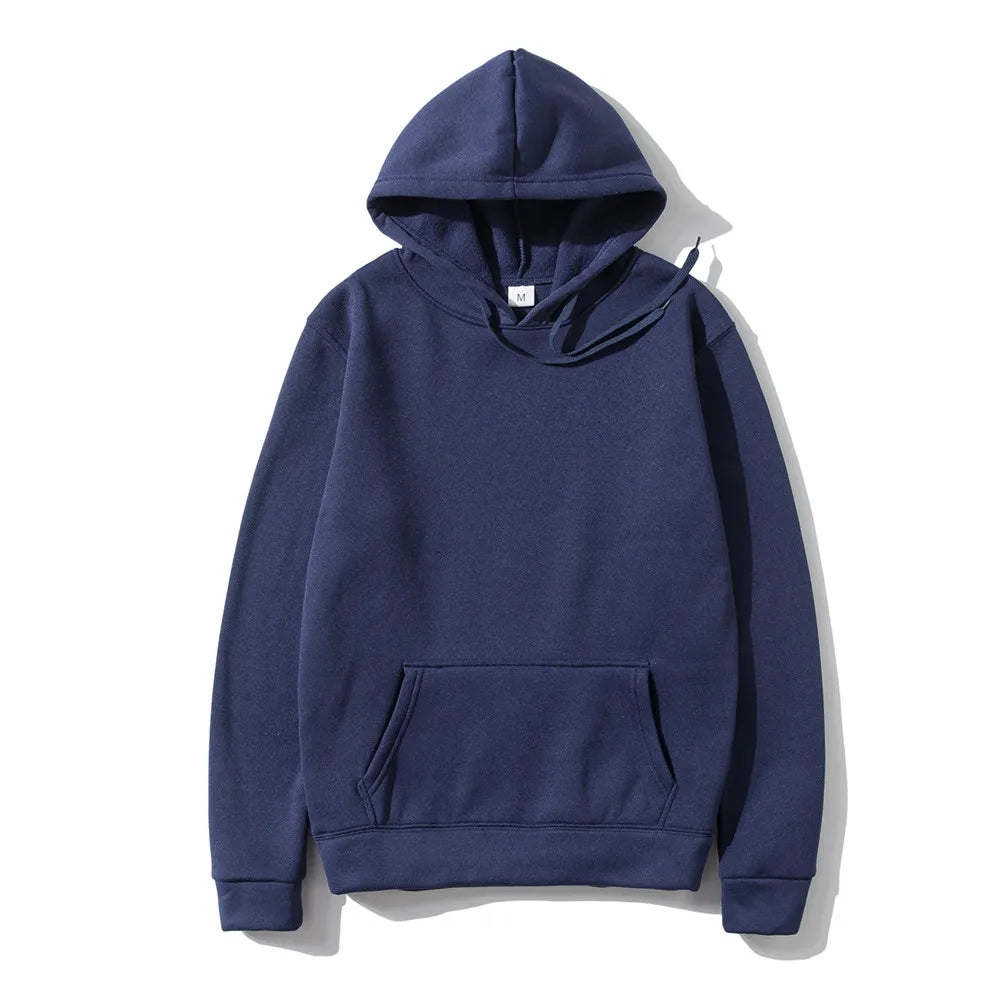 JUMPER Solid Color Men's Hoodie Warm Men's Sportswear Fashion Street Wear Casual Men's Loose Breathable Hoodie Brand Hoodie