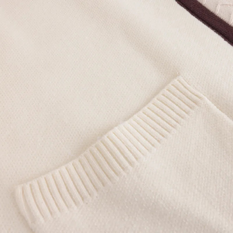 High Quality Light Luxury French Bear Embroidered Knitted Cardigan For Women New Fashion Casual Loose Sweater Coats Pulls Femmes